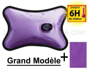 Bouillotte magique électrique grand modèle violet